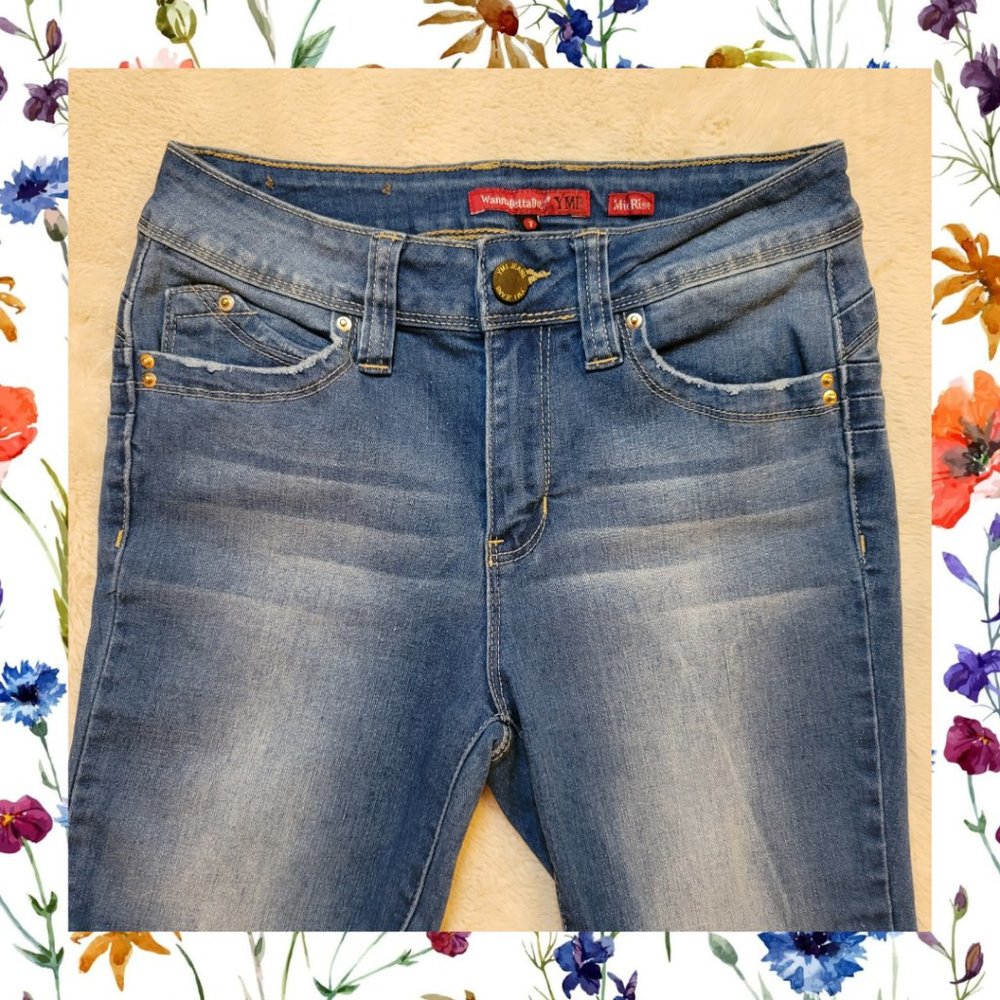 NEW without tags -YMI-size 7- skinny jeans - blue